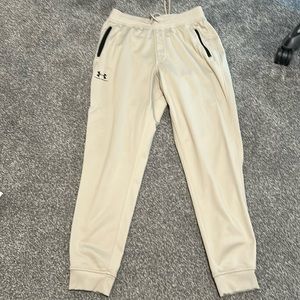 Cream/khaki colored sweat pants